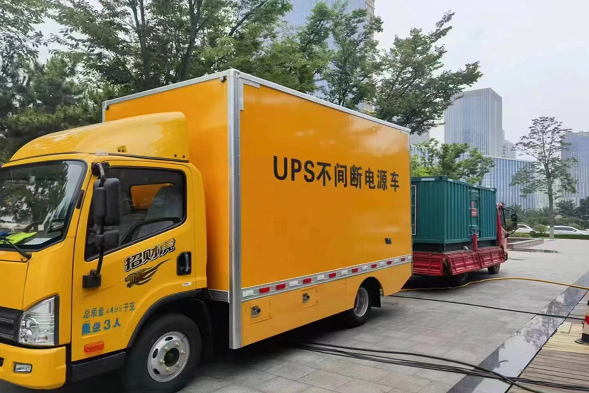 高邑发电机租赁施工现场